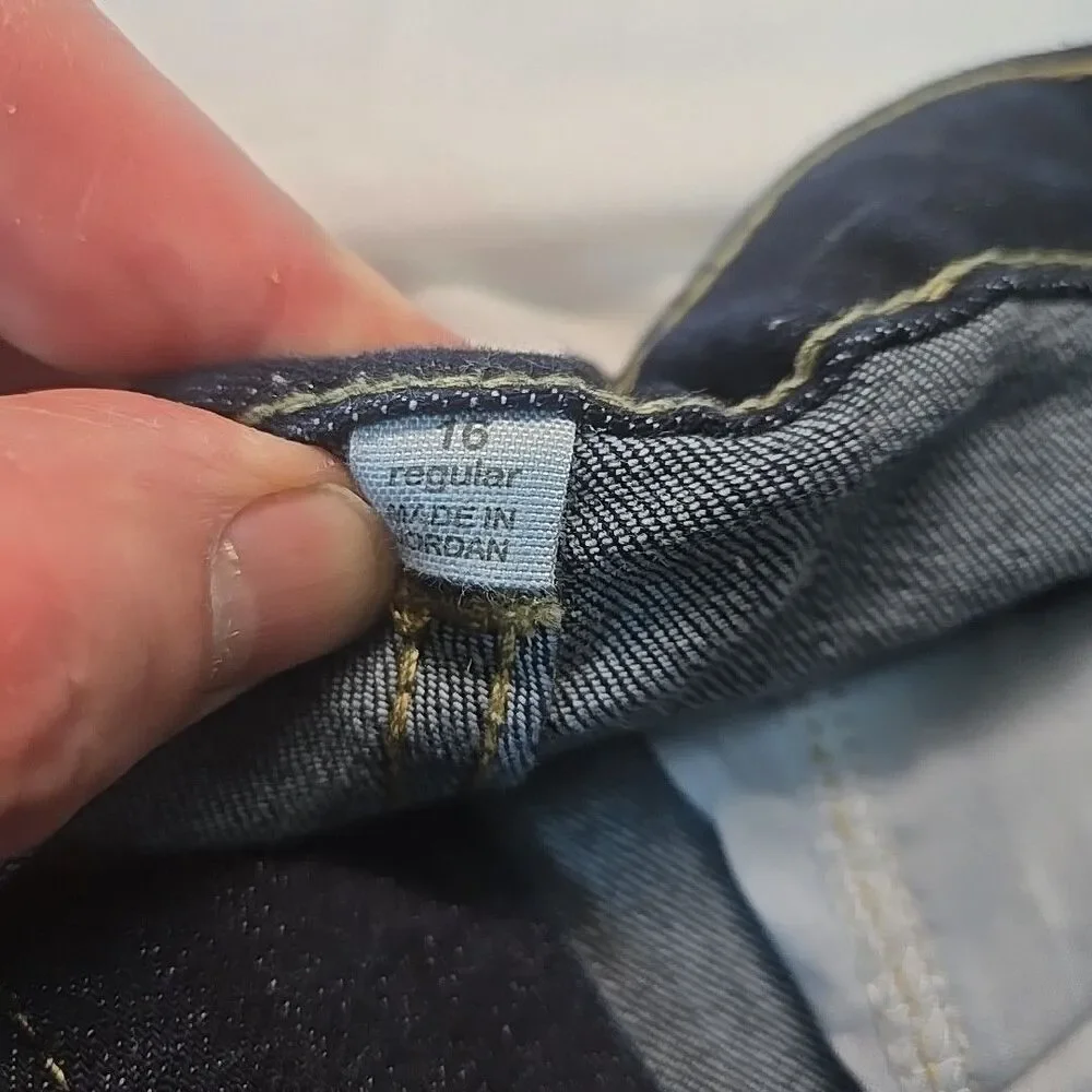 Slim Pants for Boys Wonder Nation Sz 16 Blue Jeans Adjustable Waistband Stretch